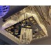 Kристален пеещ полилей ,Kare 1080/500 CH Хром , 4xE27+ 50 W LED+RGB +MP3 + BLUETOOTH,Размер:50х50 см